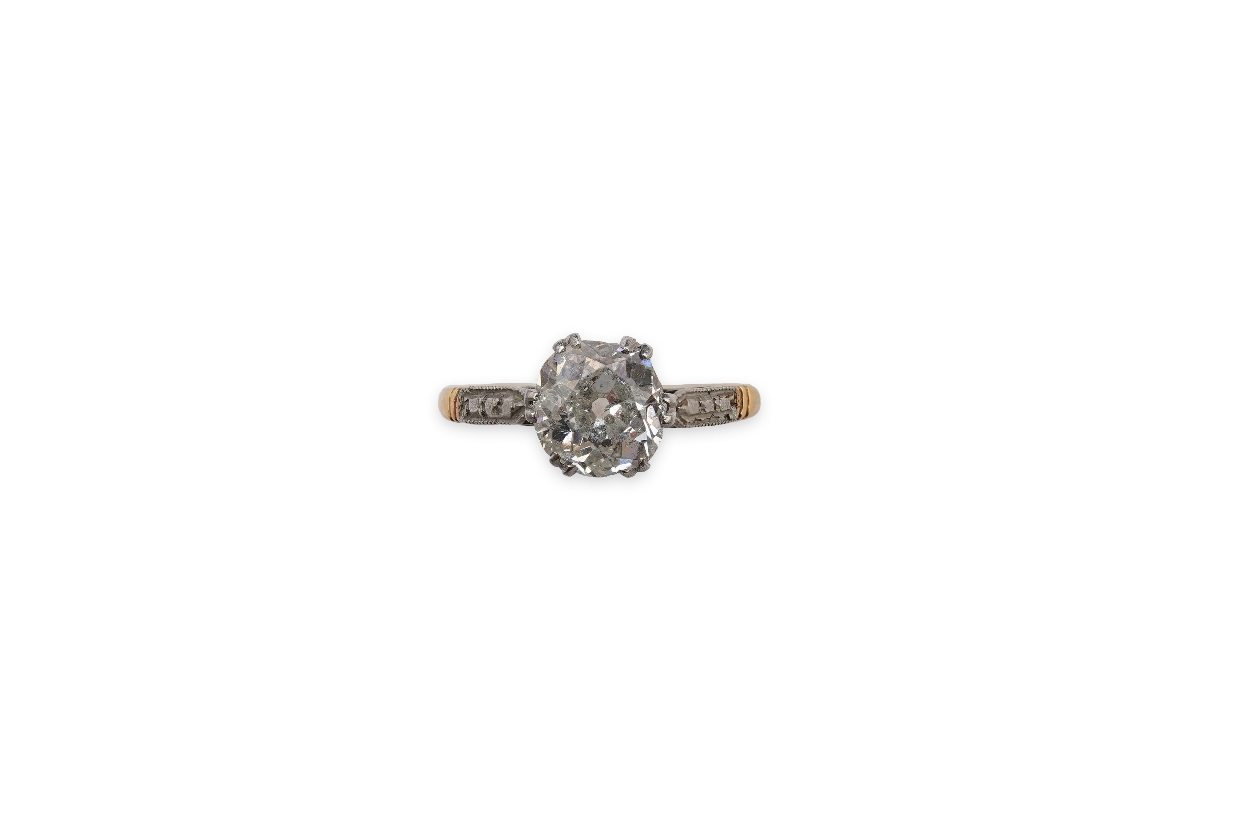 A solitaire diamond ring, early 20th century